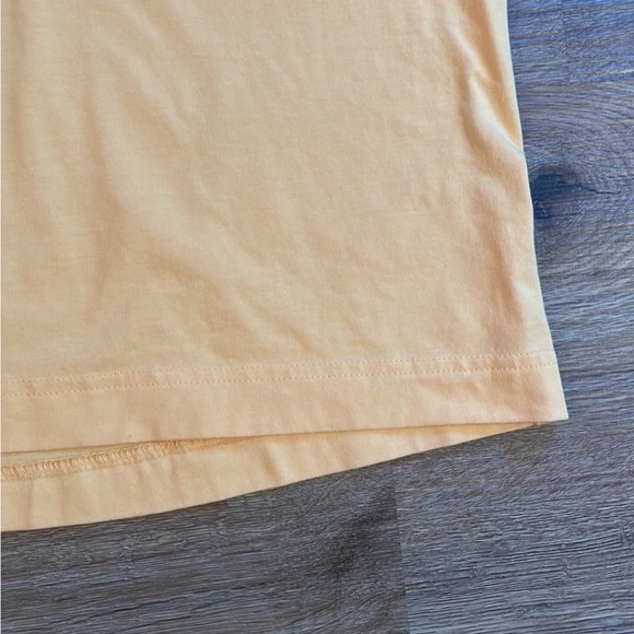 All in Motion Pale Yellow Supima Cotton Workout Muscle Tee Tank Top - Picture 5 of 9